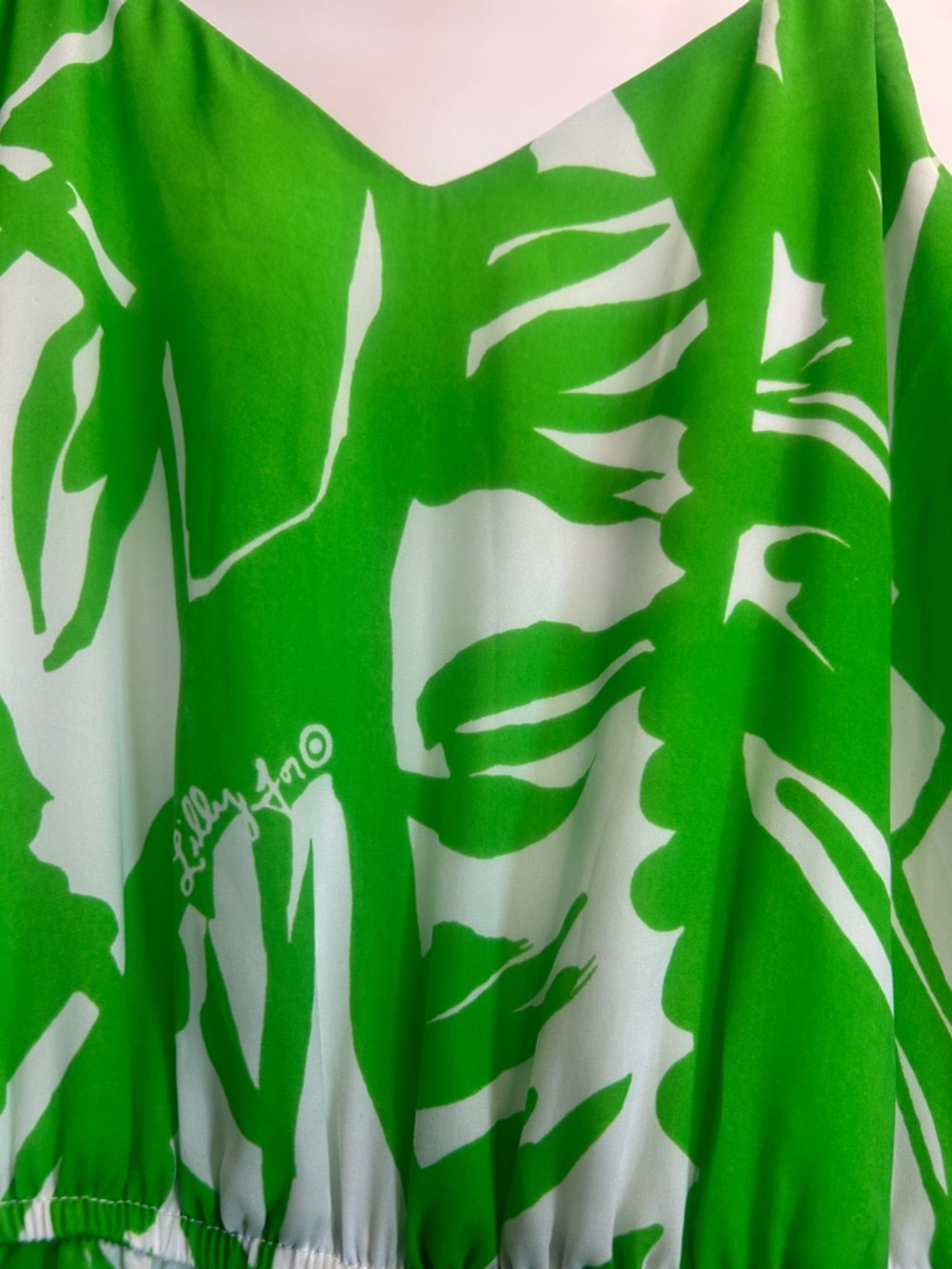 Lilly Pulitzer Boom Boom Sleeveless Summer Tropical Jumpsuit Green White Small - Picture 6 of 13